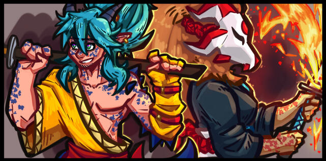 Vokuma and Yuriko Banner