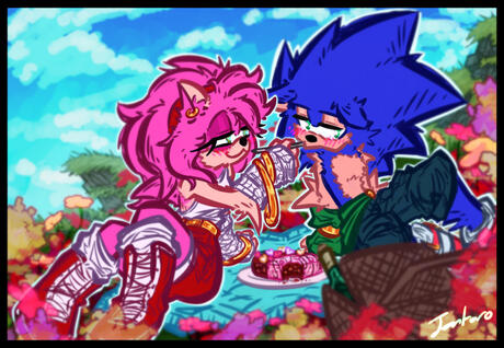 Imagine Going on a Date lol Couldn't be Me Brother I'm Over Here Making Sonic Ship Art
